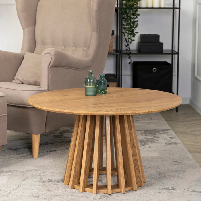 Eichenholz-Rundtisch