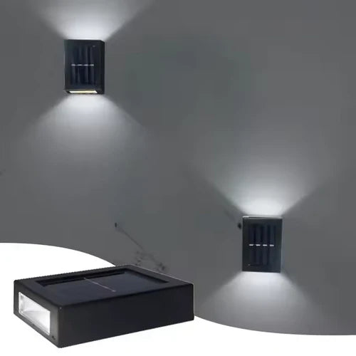 Set 2 Lămpi Solare de Perete IP65 – Iluminare Automată & Rezistentă la Apă