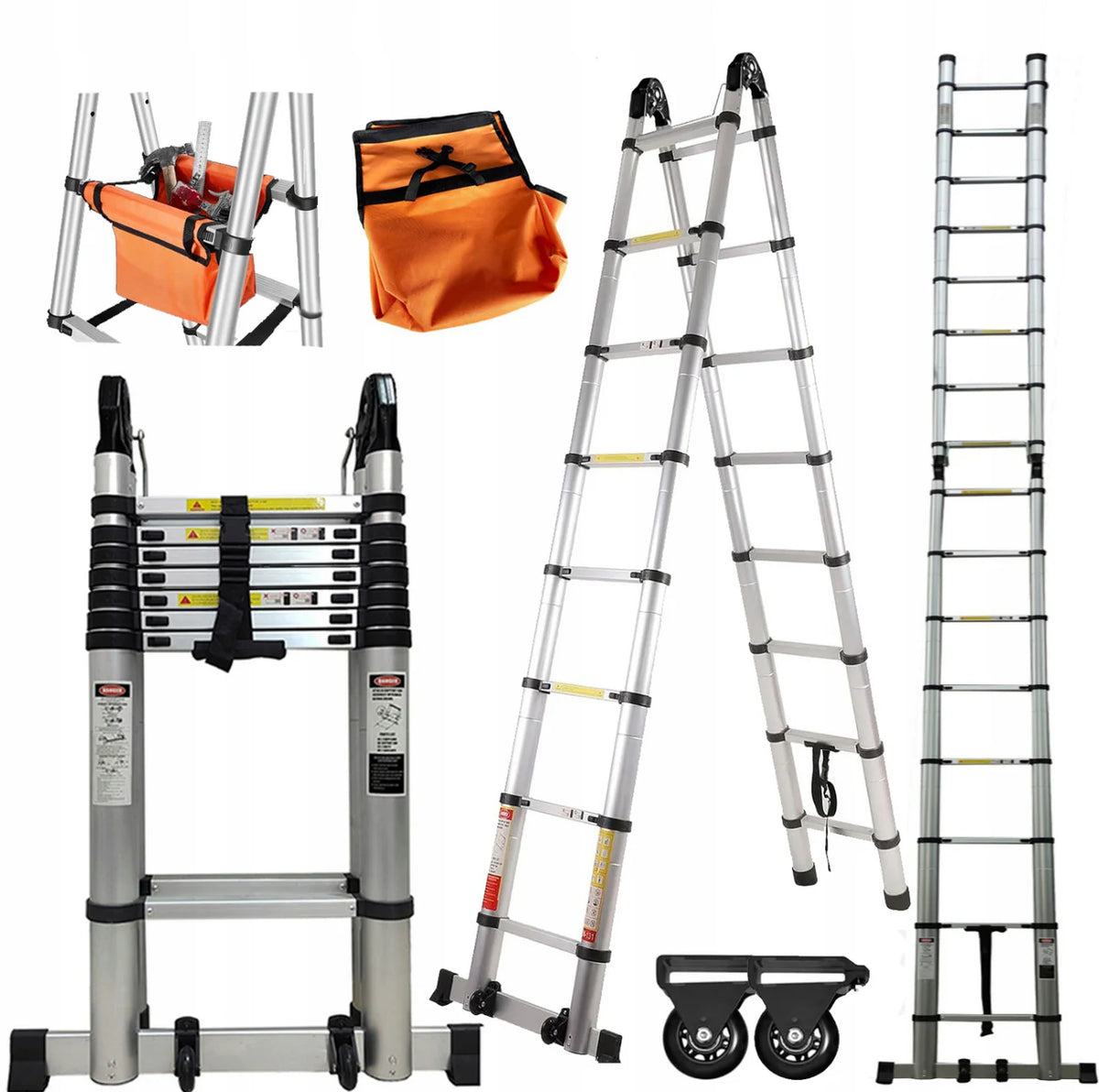 Teleskopleiter aus Aluminium 6,6 m